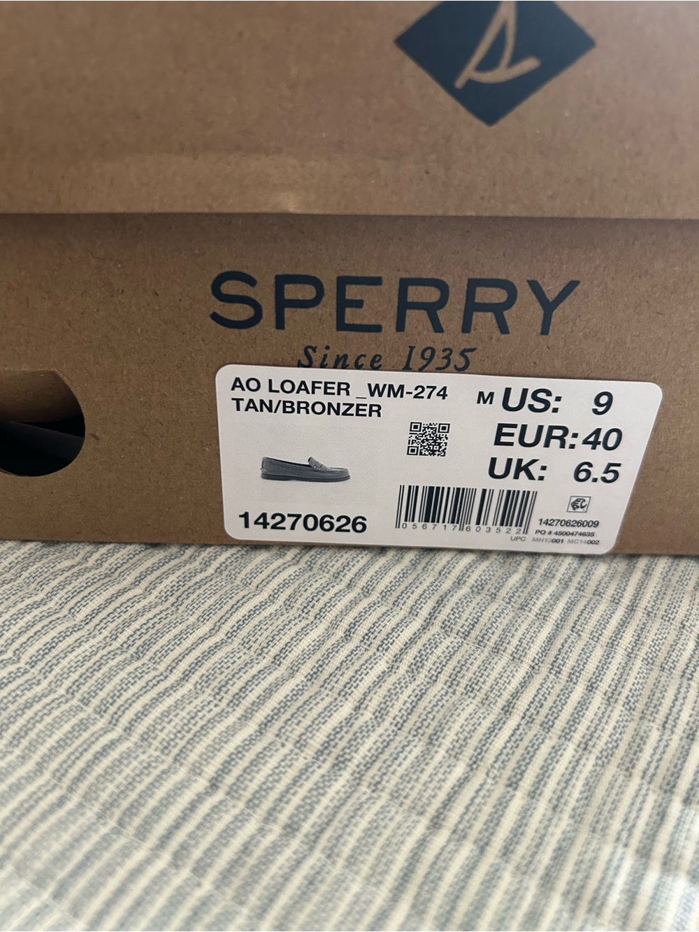 Sperry Tan/Bronzer AO Loafer Flats